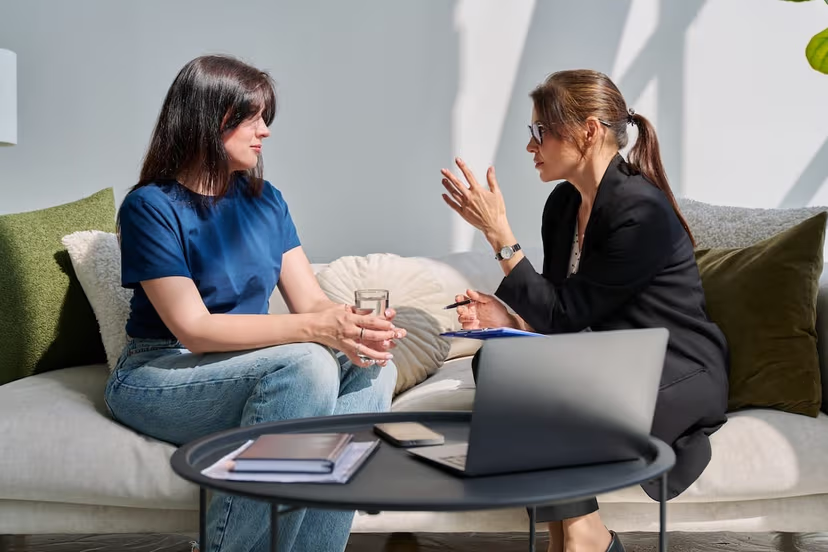 A lady in a therapy session - Internal Family Systems (IFS)